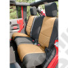 Seat Cover Kit, Black/Tan 11-18 Jeep Wrangler JK, 2 Door