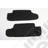 Sun Visor Organizer Kit, Black; 10-18 Jeep Wrangler JK