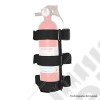 Sport Bar Fire Ext Holder Blk; 55-20 CJ/Wrangler/JT