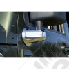 Door Mirror Arm Cover Kit, Chrome; 07-18 Jeep Wrangler JK