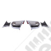 Door Mirror Arm Cover Kit, Chrome 07-18 Jeep Wrangler JK