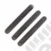 Elite Door Handle Inserts, Black Tread; 07-18 JK, 2 Door