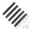 Elite Door Handle Inserts, Black Tread; 07-18 JK, 4 Door