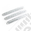 Elite Door Handle Inserts, Brushed Tread, 2-D; 07-18 JK