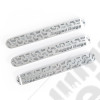 Elite Door Handle Inserts, Brushed Tread, 2-D 07-18 JK