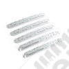 Elite Door Handle Inserts, Brushed Tread, 4-D; 07-18 JKU