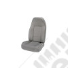 Seat, High-Back, Front, No-Recline, Gray; 76-02 Jeep CJ/Wrangler YJ/TJ