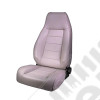 Seat, High-Back, Front, Reclinable, Gray; 76-02 Jeep CJ/Wrangler YJ/TJ