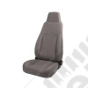 Seat, High-Back, Front, Reclinable, Gray; 76-02 Jeep CJ/Wrangler YJ/TJ