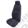 Seat, High-Back, Front, Reclinable, Black Denim; 76-02 CJ/Wrangler