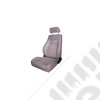 Ultra Seat, Front, Reclinable, Gray; 76-02 Jeep CJ/Wrangler YJ/TJ