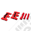 Grab Handle Cover Kit, Red; 87-95 Jeep Wrangler YJ