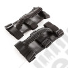 Grab Handle Kit, Paracord, Black/Black; 55-19 Jeep CJ/Wrangler/Gladiator