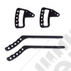 Metal Grab Handles, Aluminum, F/R Set, 07-18 Wrangler JK