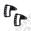 Metal Grab Handles, Aluminum, Front Pair, 07-18 Wrangler JK
