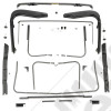 Factory Soft Top Hardware; 97-06 Wrangler TJ
