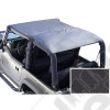 Roll Bar Top, Black Denim; 76-91 Jeep CJ7/Wrangler YJ