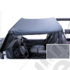 Summer Brief Top, Gray; 87-91 Jeep Wrangler YJ