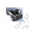 Summer Brief Top, Gray; 92-95 Jeep Wrangler YJ