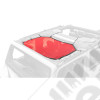 Eclipse Sun Shade, Front, Red; 07-18 Jeep Wrangler JK
