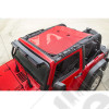 Eclipse Sun Shade, Red; 07-18 Jeep Wrangler JK, 2 Door