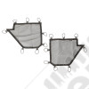 Tube Door Cover Kit, Rear, Pair, Black; 07-18 Jeep Wrangler JKU
