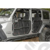 Fortis Tube Door Covers, Front Pair, Black 18-20 JL/JLU