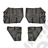 Fortis Tube Door Covers, Full Set, Black; 18-20 JLU