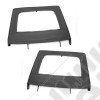 Door Kit, Rear, Upper, Black; 07-18 Jeep Wrangler JKU