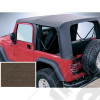 XHD Soft Top, Khaki, Clear Windows; 97-06 Jeep Wrangler TJ