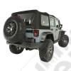 Soft Top, Black Diamond, Sailcloth; 10-18 Jeep Wrangler JKU