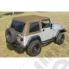 XHD Soft Top, Bowless, Spice; 97-06 Jeep Wrangler TJ