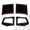 Montana Soft Top, Door Skins, Black Diamond, Tinted 88-95 Wrangler YJ