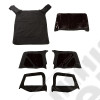 Montana Soft Top, Door Skins, Black Diamond, Tinted; 97-06 Wrangler TJ