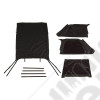 Montana Soft Top, Bowless, Black Diamond; 04-06 Jeep Wrangler LJ