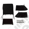 Bache de rechange "Bowless", couleur Black Diamond Jeep Wrangler JK 2 portes
