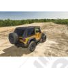 Bache de rechange "Bowless", couleur Black Diamond Jeep Wrangler JK 2 portes