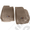 All Terrain Floor Liner, Front Pair, Tan; 07-18 Jeep Wrangler JK