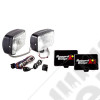 Light Kit, Halogen, 5 Inch x 7 Inch, Black, Steel Housing, 2 Piece