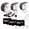 Light Kit, Halogen, 5 Inch x 7 Inch, Black, Steel Housing, 3 Piece
