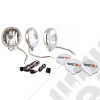 Light Kit, Halogen, 6 Inch Slim, Stainless Steel Housing, 3 Piece
