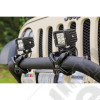 Light Kit, X-Clamp/Square LED, Large, Black, 2 Pieces