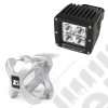 Light Kit, X-Clamp/Square LED, Large, Silver, 1 Piece