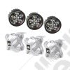 Light Kit, X-Clamp/Round LED, Large, Silver, 3 Pieces