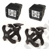 Light Kit, X-Clamp/Square LED, Small, Black, 2 Pieces