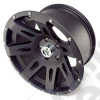 XHD Wheel, 17x9, Black Satin, Center Cap 07-19 Jeep Wrangler/Gladiator