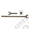 Axle Shaft Assembly, Left; 41-71 Willys/Jeep, for Dana 25