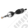 Axle Shaft Assembly, Front, Left; 02-06 Jeep Liberty KJ, for Dana 30