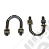 Kit 2 d'étriers de fixation renforcés pour croisillon (acier: 1310) (diametre 27mm) pour Jeep
