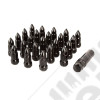 Wheel Lug Nut, 23 Piece, 1/2x20, Bullet Style, Black